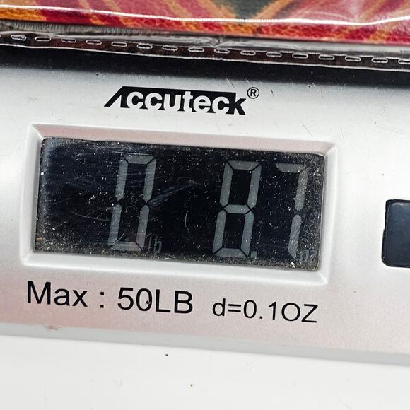 Vintage 70s Embosed Leather Hand Painted Egyptian Pharaoh Top Handle Bag Purse - Picture 14 of 14